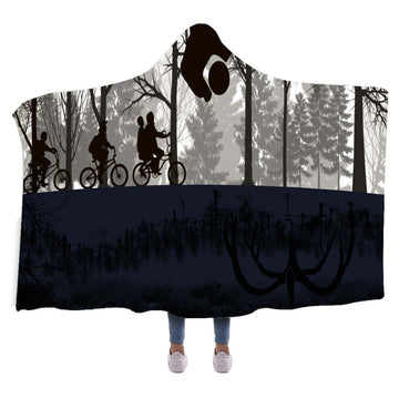 Stranger Things Manta con Capucha Impreso en 3D Manta Cómoda Estampada Accesorios